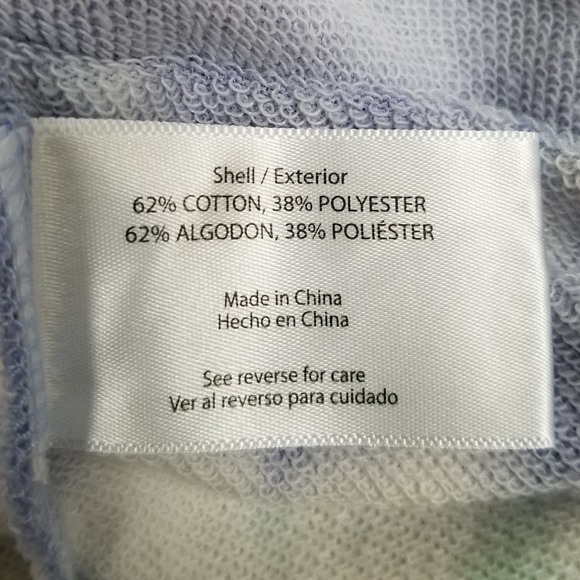 NWT - Wild Fox Tie Dye Hoodie and Jogger Set Purple Women's Size Large - Picture 14 of 16